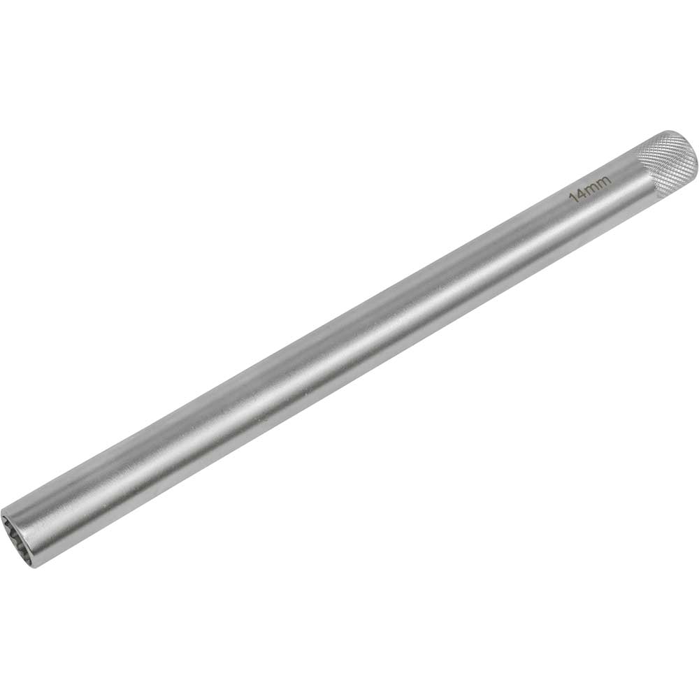 Image of Sealey 3/8" Drive 12 Point Long Magnetic Spark Plug Socket 3/8" 14mm