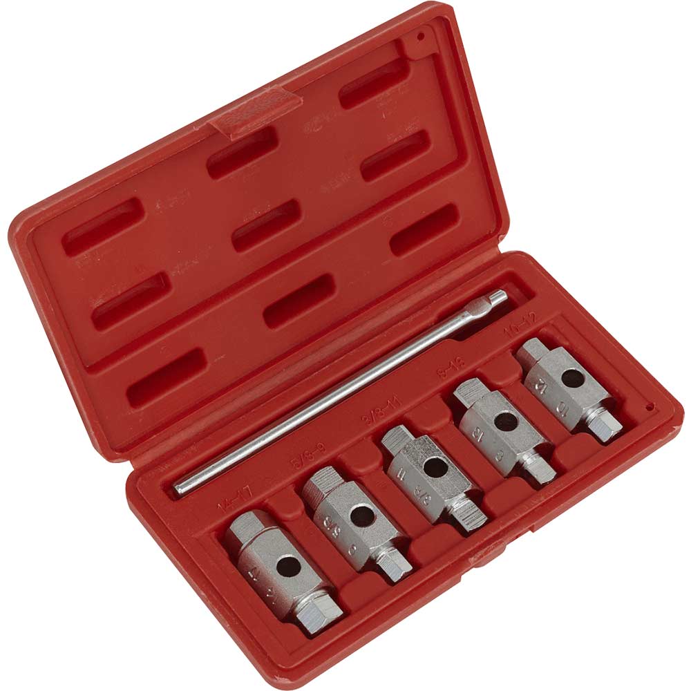 Sealey AK659 6 Piece Drain Key Double Ended Set