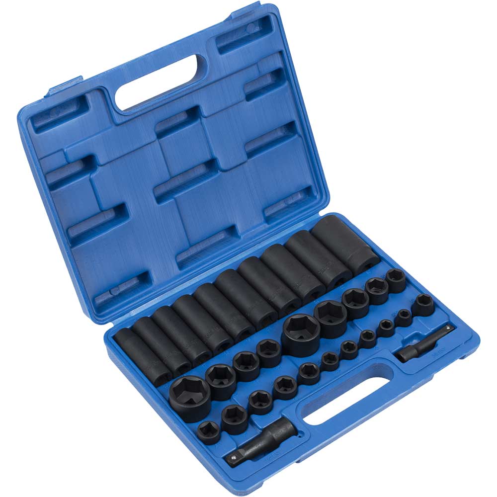 Sealey 32 Piece Combination Drive Impact Socket Set Combination