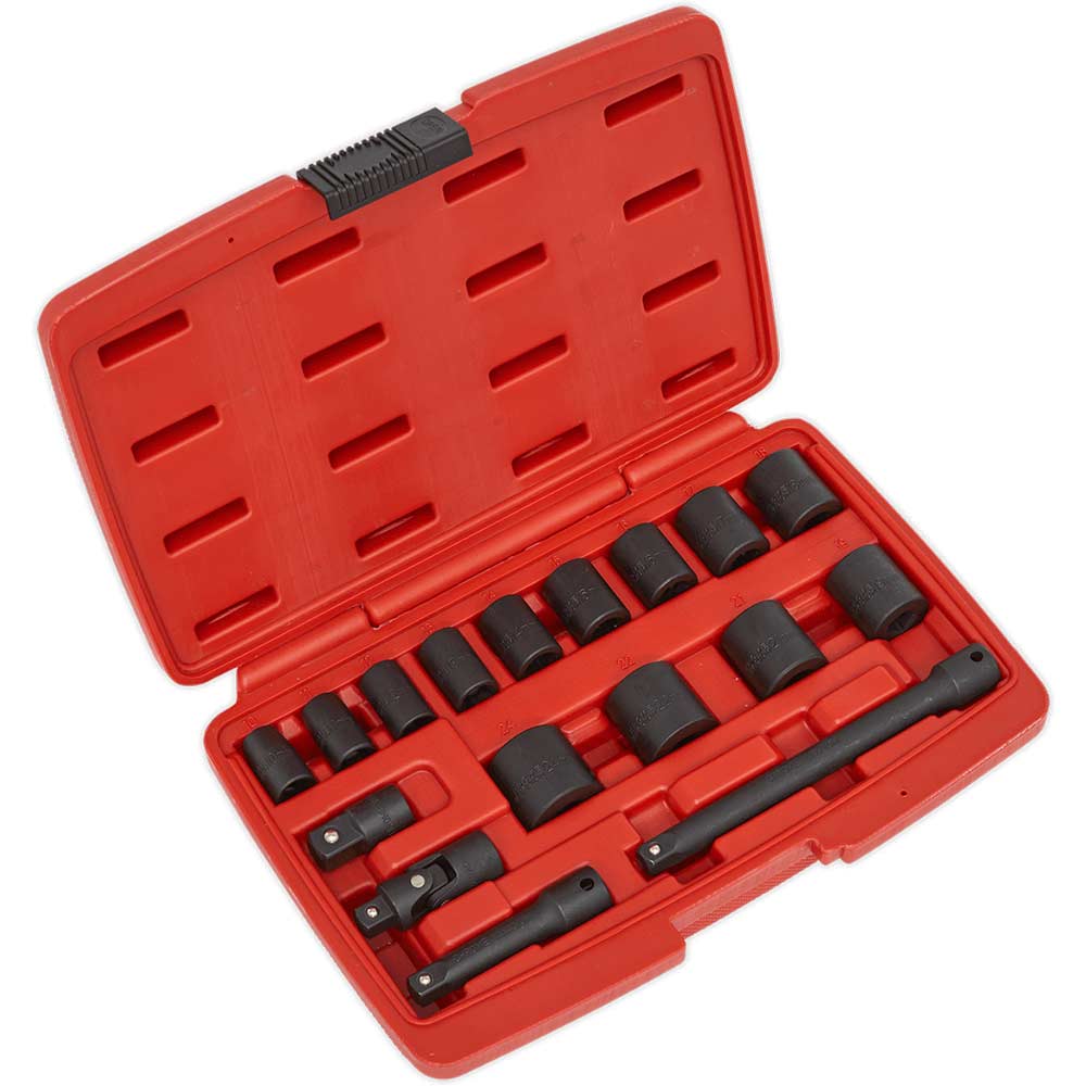 Sealey 17 Piece 3/8" Drive Impact Socket Set 3/8