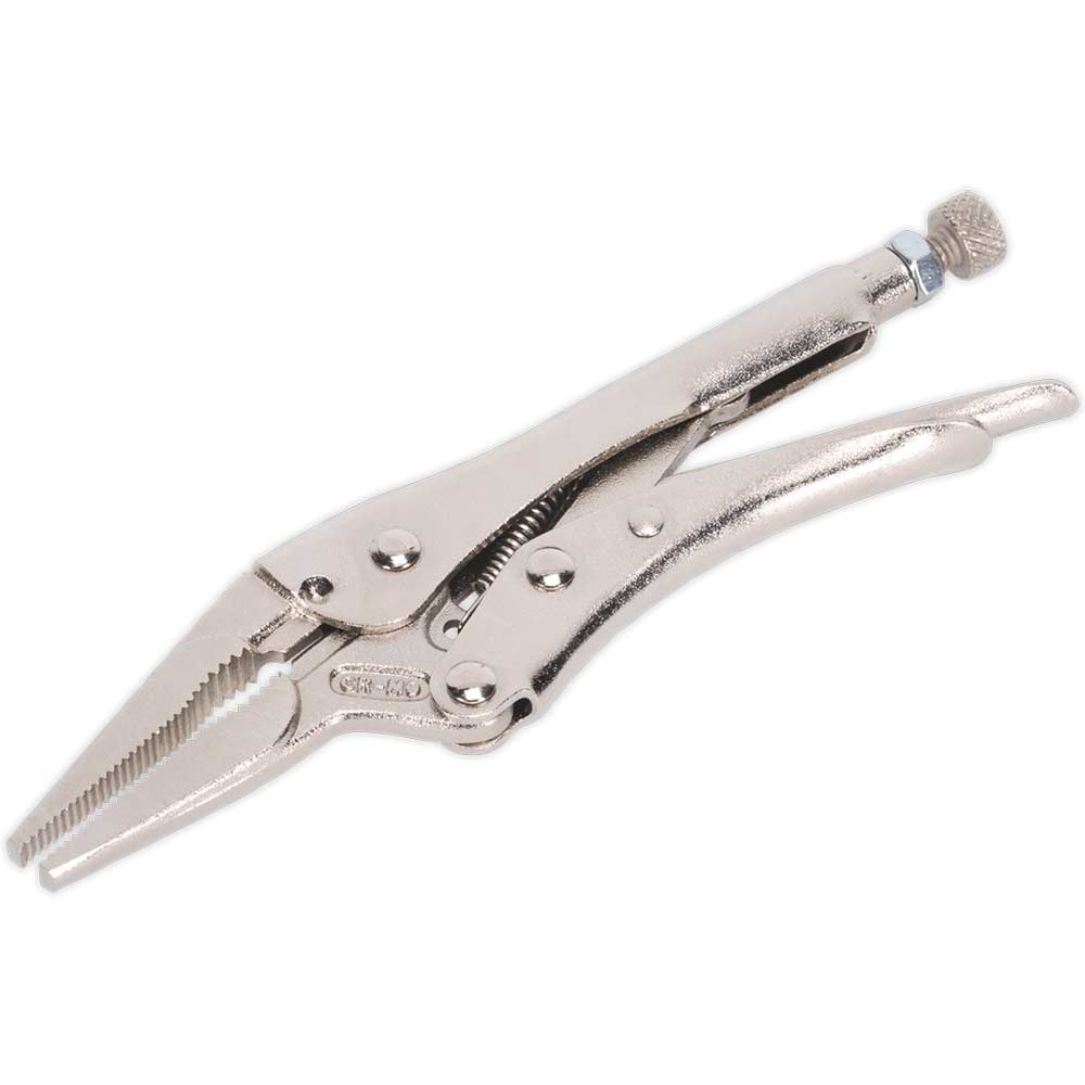 Sealey Long Nose Locking Pliers 165mm