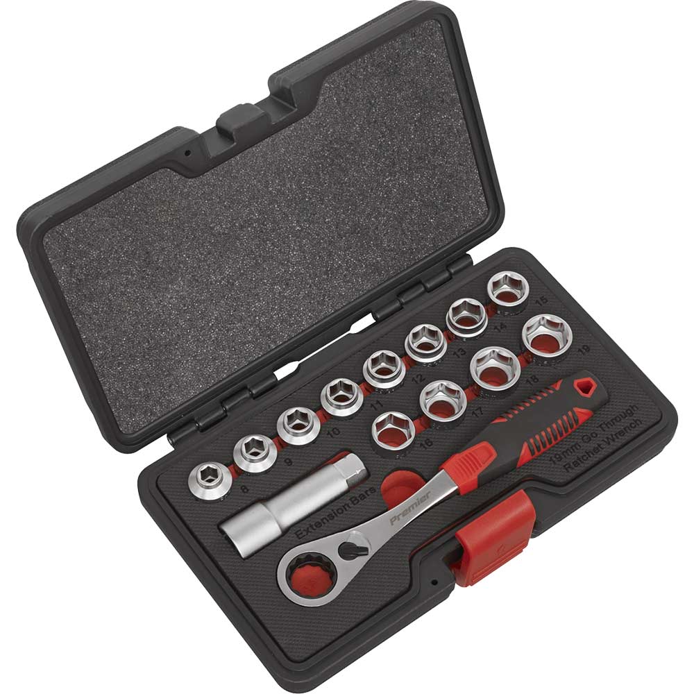 Sealey 13 Piece 3/4" Drive Shallow Profile Socket Set 3/4