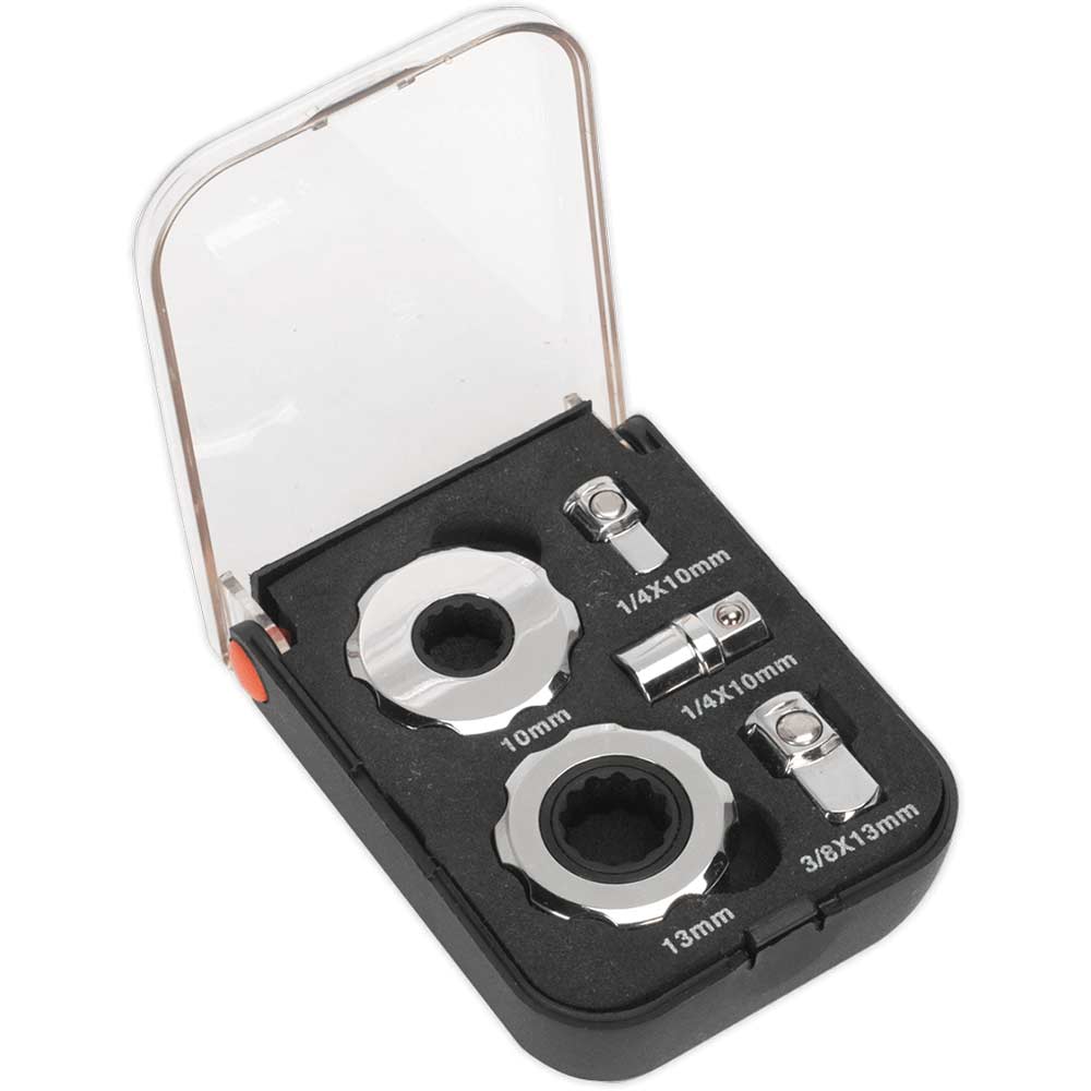 Sealey 1/4" and 3/8" Drive Palm Ratchet Set Combination