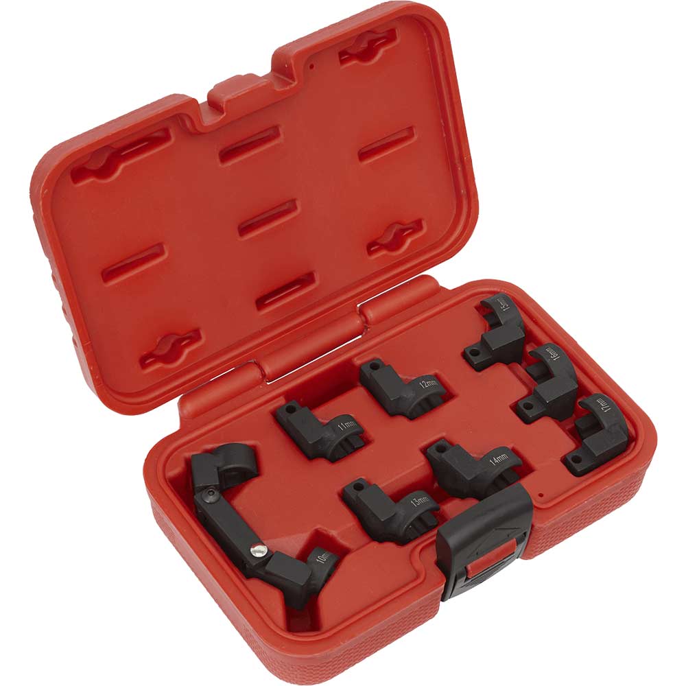 Image of Sealey 9 Piece 3/8" Drive Injector Pipe Socket Set