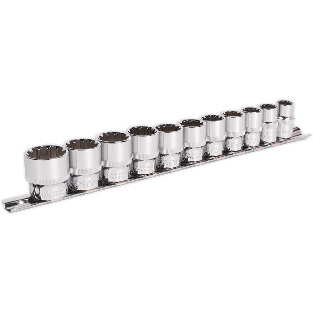 Sealey 11 Piece 3/8" Drive Total Drive Spline Torx Socket Set 3/8