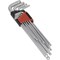 Sealey 9 Piece Lock On Ball End Hex Key Set Metric 