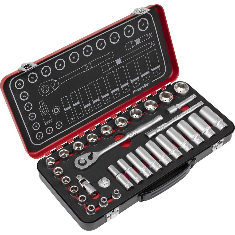 Sealey Premier Platinum Series 32 Piece 3/8" Drive Socket Set 3/8