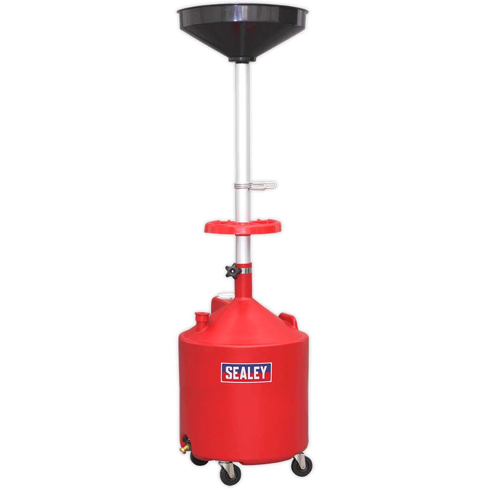 Sealey Mobile Gravity Discharge Oil Drainer 80l