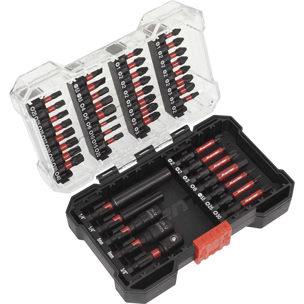 Image of Sealey 44 Piece Impact Grade Power Tool Screwdriver Bit Set