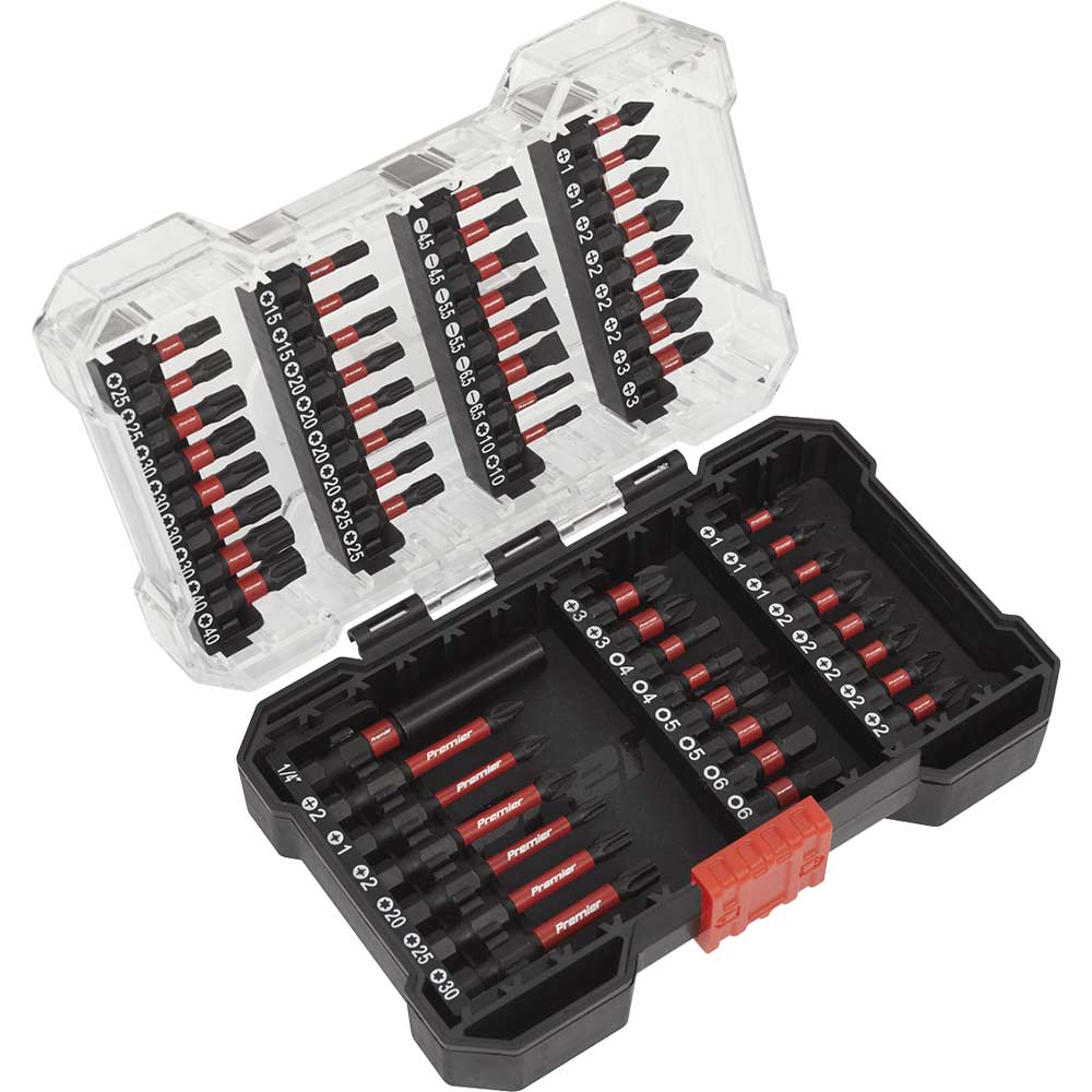 Image of Sealey 55 Piece Impact Grade Power Tool Screwdriver Bit Set