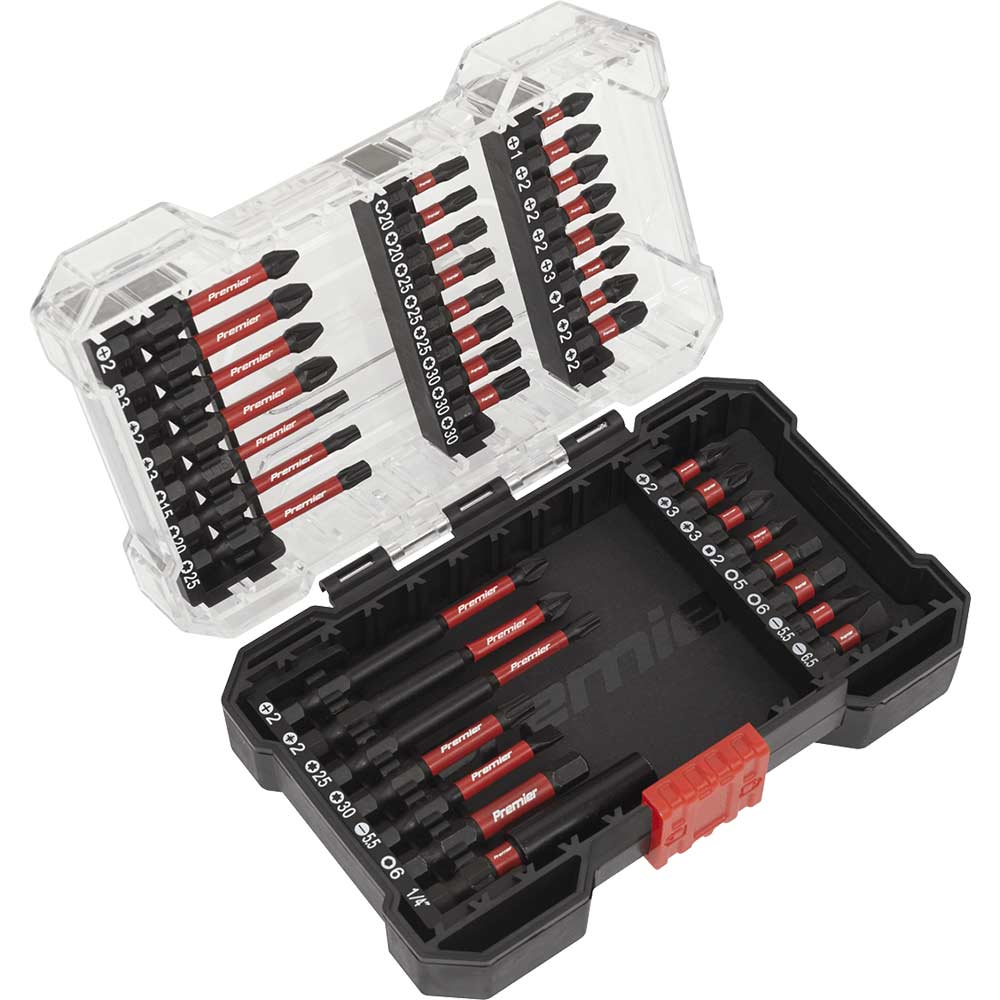 Image of Sealey 38 Piece Impact Grade Power Tool Screwdriver Bit Set