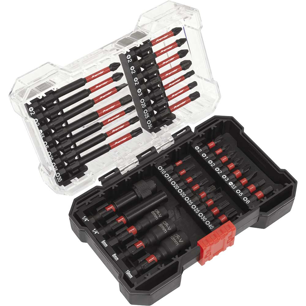 Image of Sealey 35 Piece Impact Grade Power Tool Screwdriver Bit Set