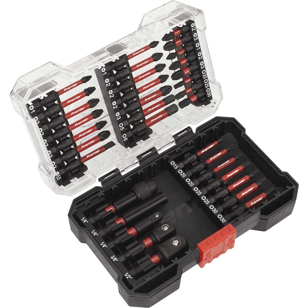 Image of Sealey 34 Piece Impact Grade Power Tool Screwdriver Bit Set