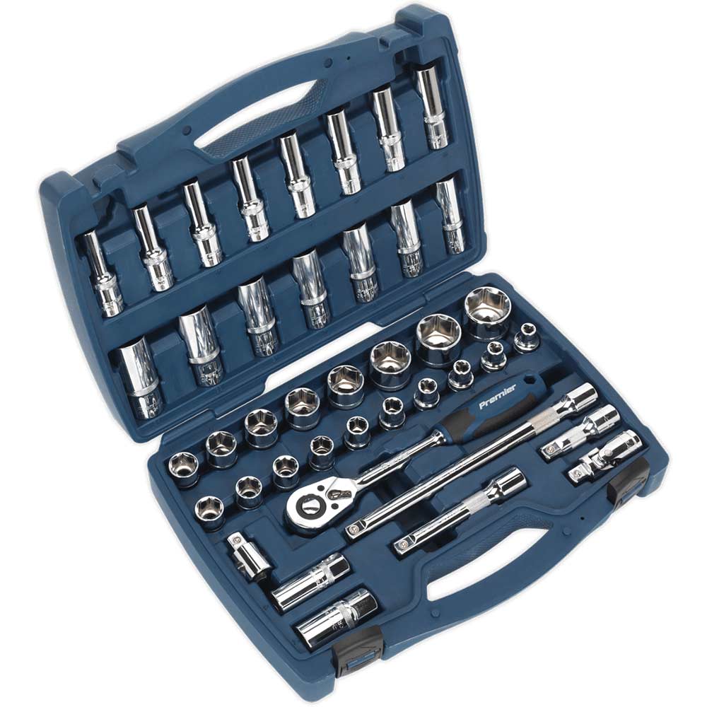 Image of Sealey AK8993 1/2" Drive 41 Piece Socket Set 1/2"