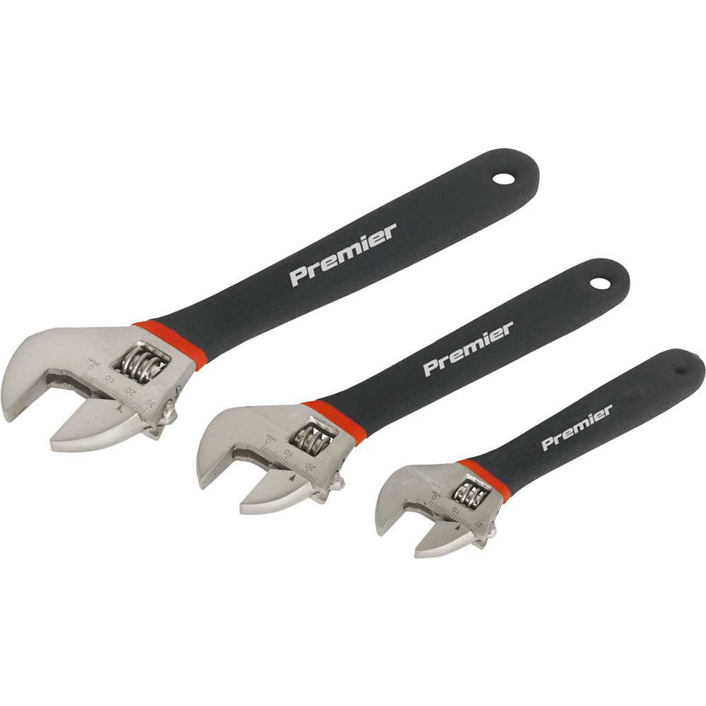 Image of Sealey 3 Piece Adjustable Spanner Set