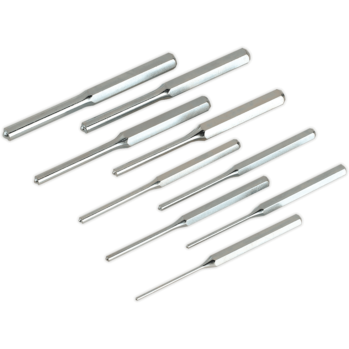 Sealey 9 Piece Roll Pin Punch Set Metric