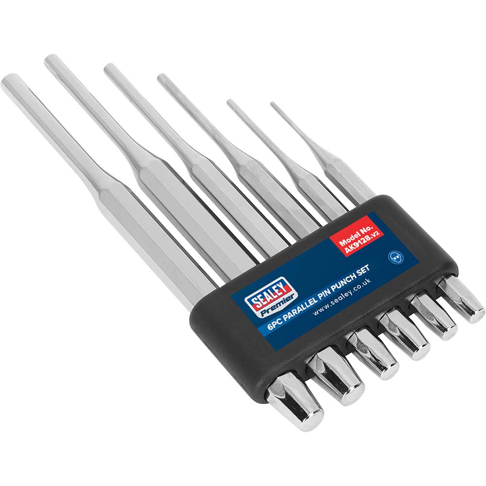 Sealey 6 Piece Parallel Pin Punch Set