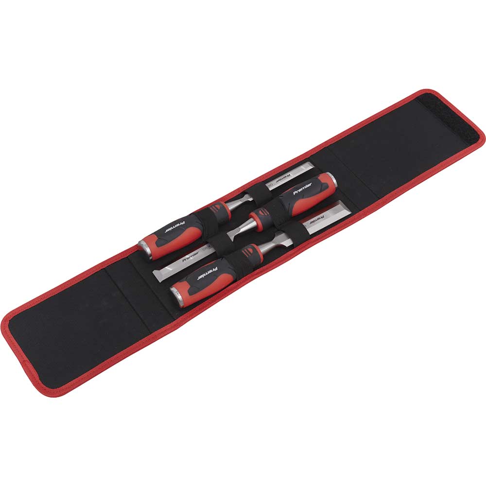Sealey 3 Piece Hammer Thru Wood Chisel Set