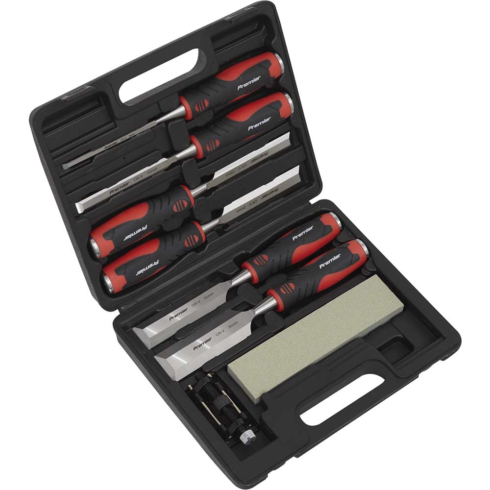 Sealey 8 Piece Hammer Thru Wood Chisel Set
