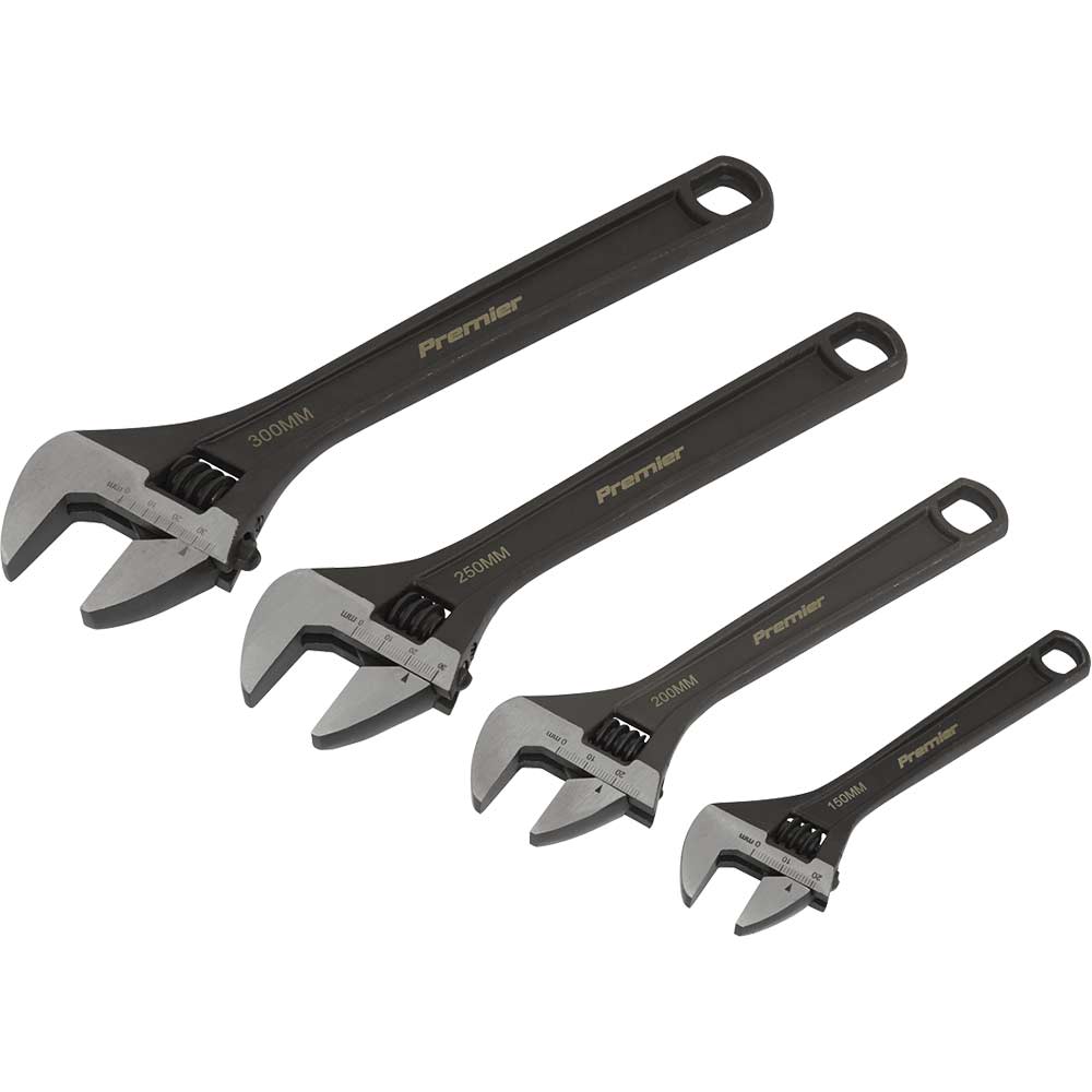 Sealey 4 Piece Adjustable Wrench Set