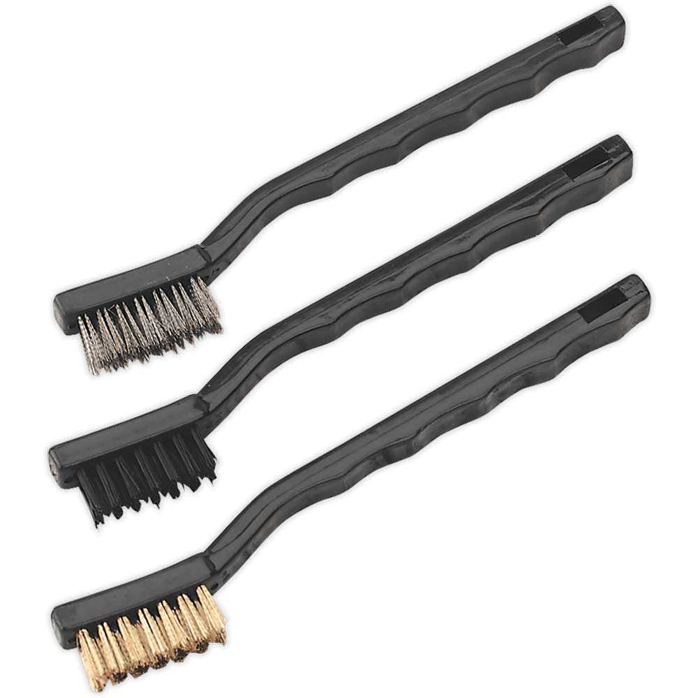 Sealey 3 Piece Mini Hand Brush Set