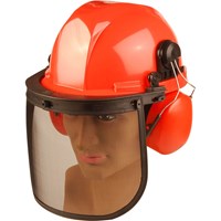 ALM Chainsaw Safety Helmet Mesh Visor and Ear Defenders