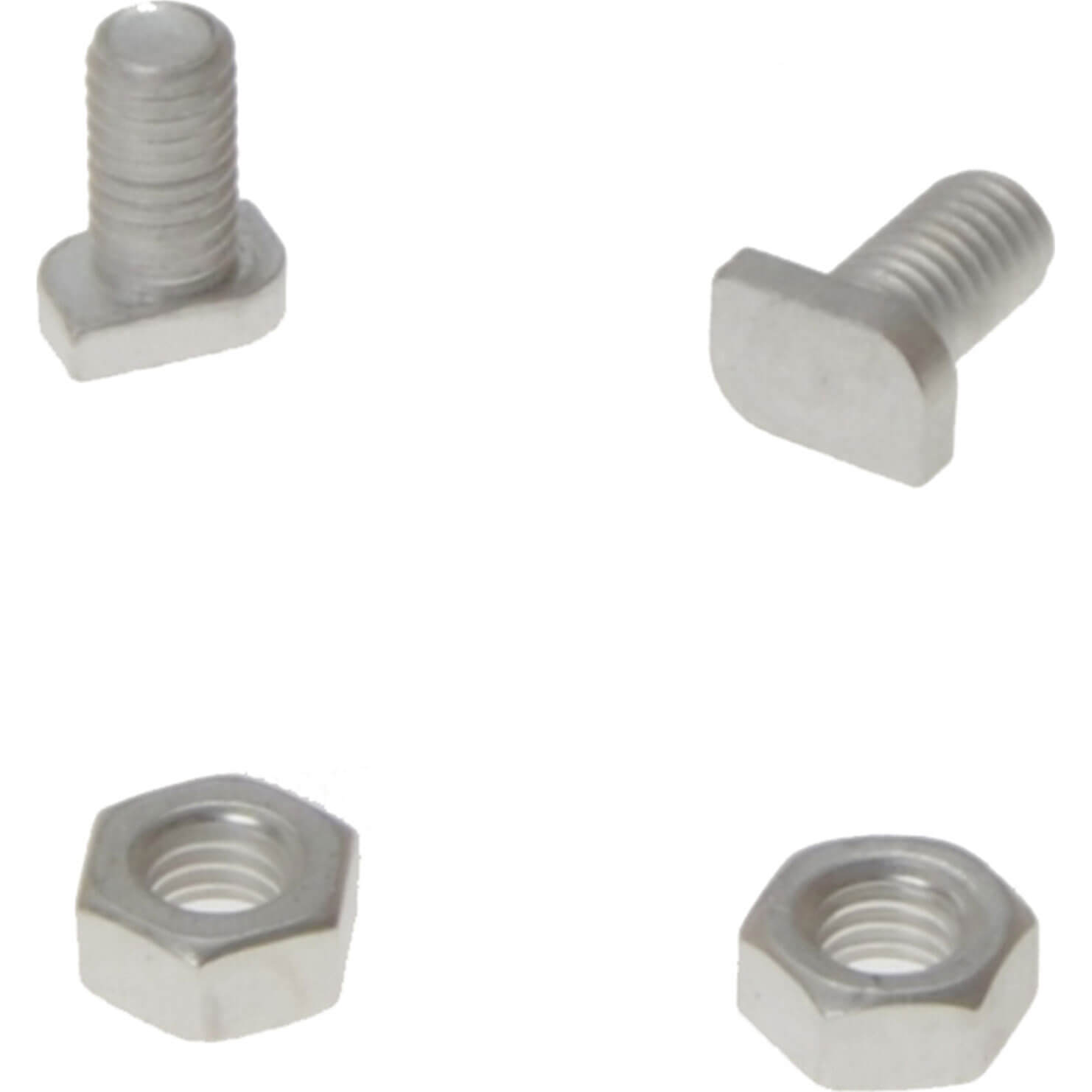 Image of ALM GH003 Aluminium Cropped Head Bolts and Nuts Pack of 20