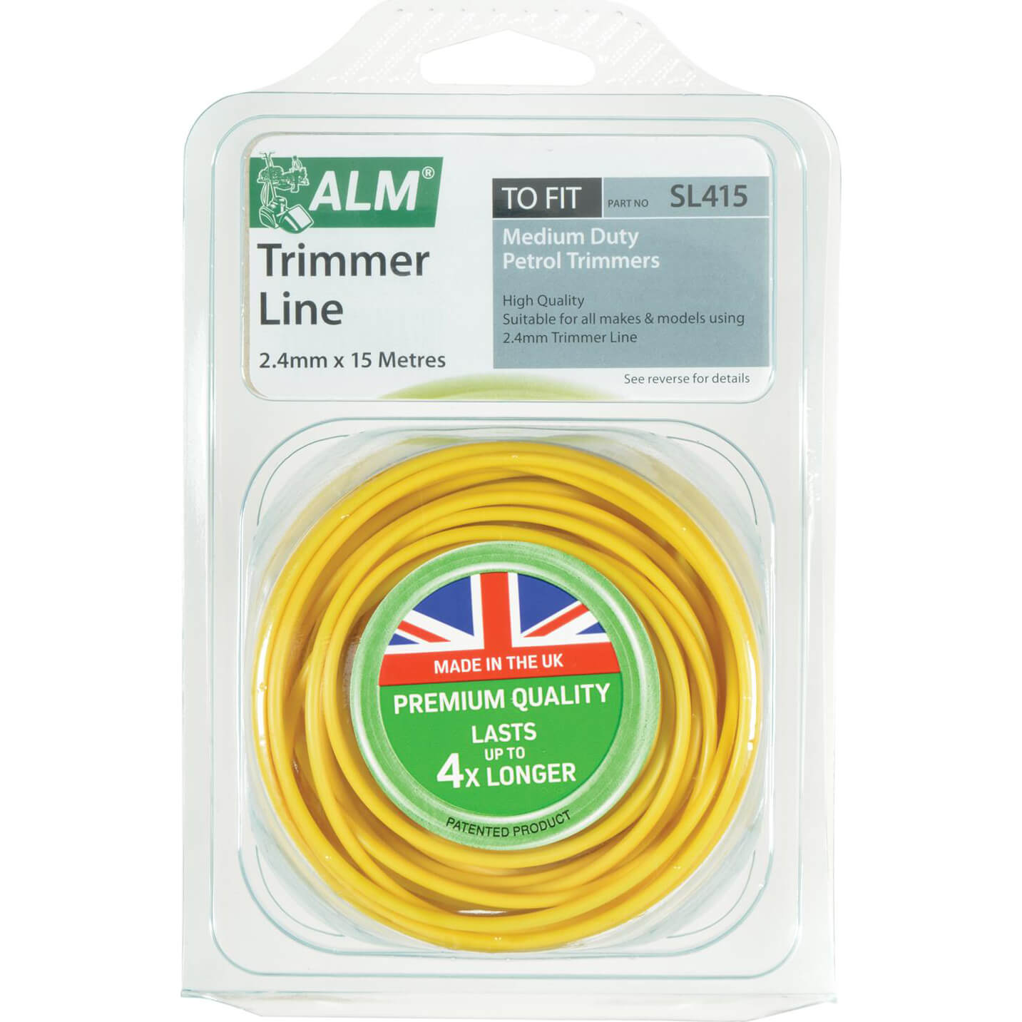 Image of ALM Sl415 Medium Duty Petrol Grass Trimmer Line 2.4mm 15m