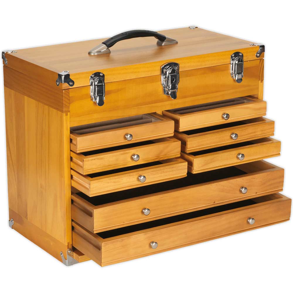 Image of Sealey Machinists Wooden Tool Box 500mm