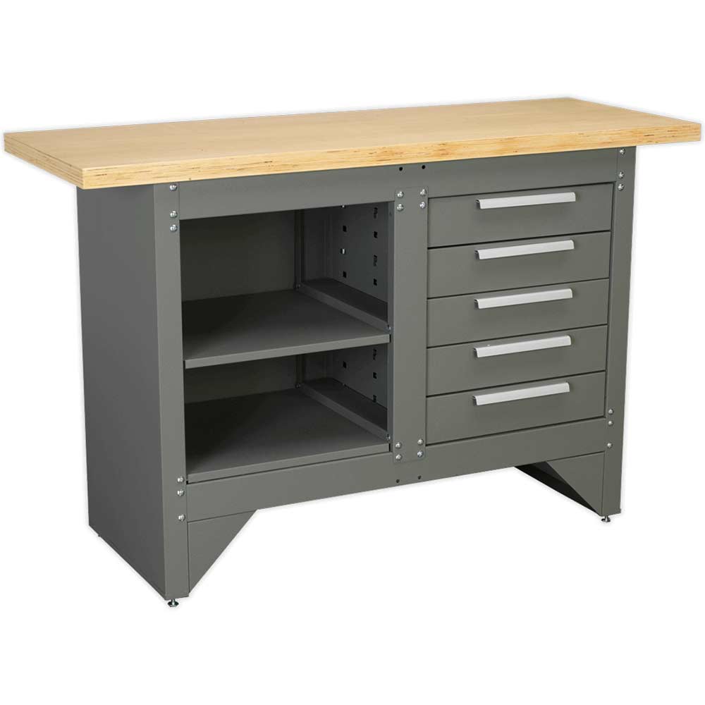 Image of Sealey Heavy Duty Workbench 5 Drawer