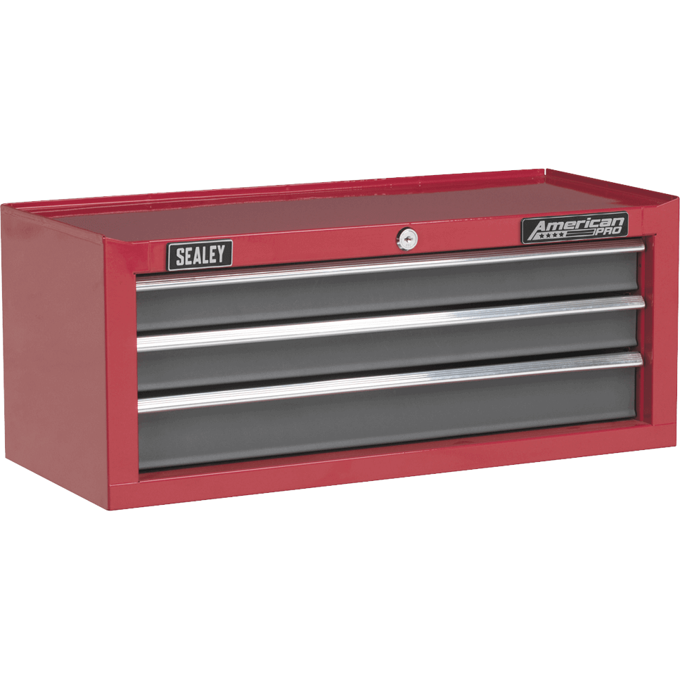 Sealey American Pro 3 Drawer Tool Chest Red / Grey