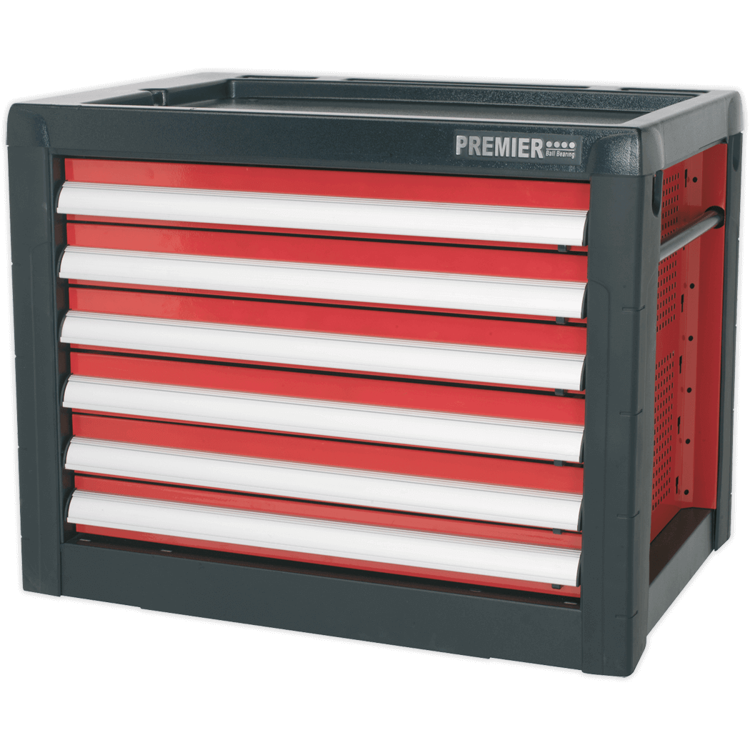 Sealey Premier 6 Drawer Tool Chest Black / Red