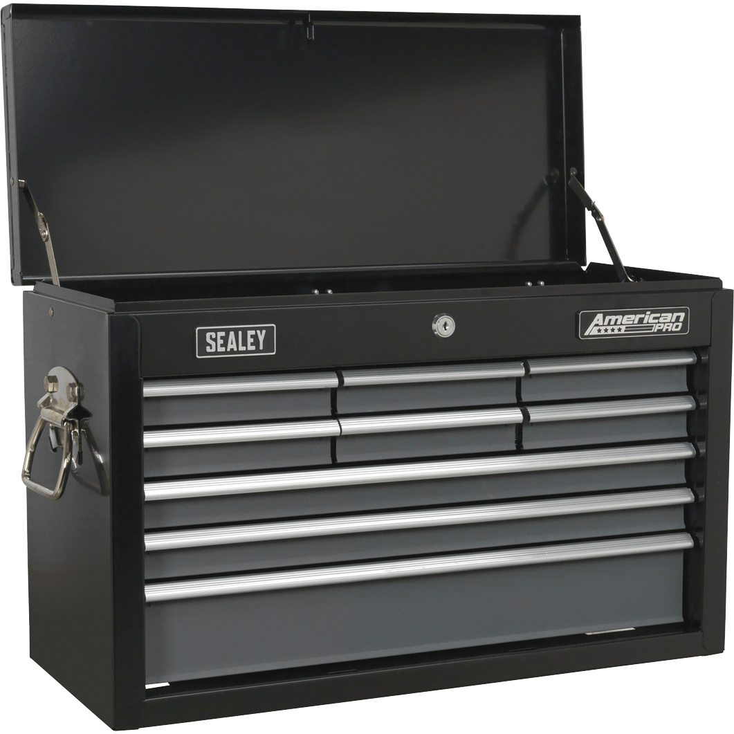Sealey American Pro 9 Drawer Tool Chest Black / Grey