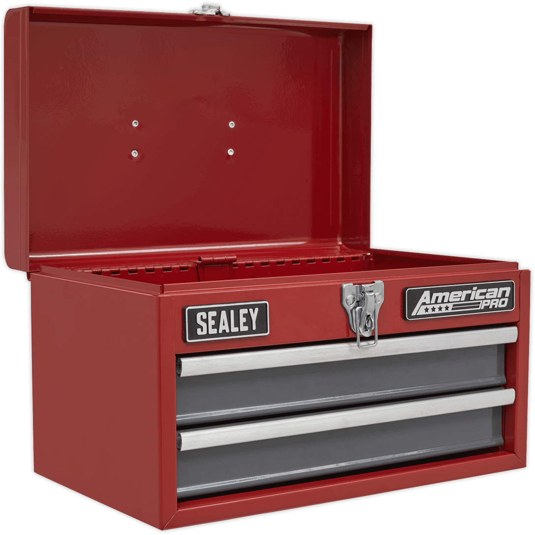 Sealey Mini 2 Drawer Portable Tool Chest Red