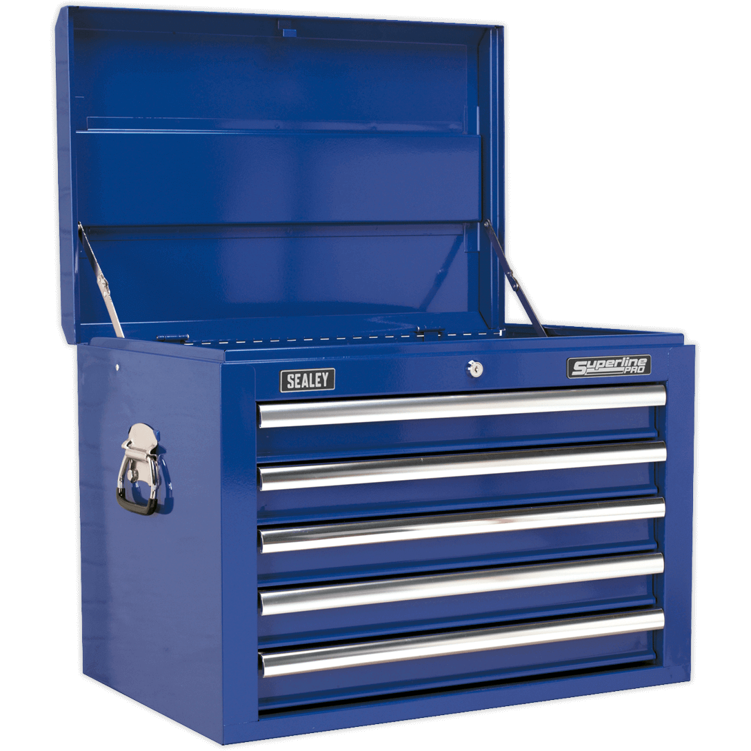 Sealey Superline Pro 5 Drawer Tool Chest Blue