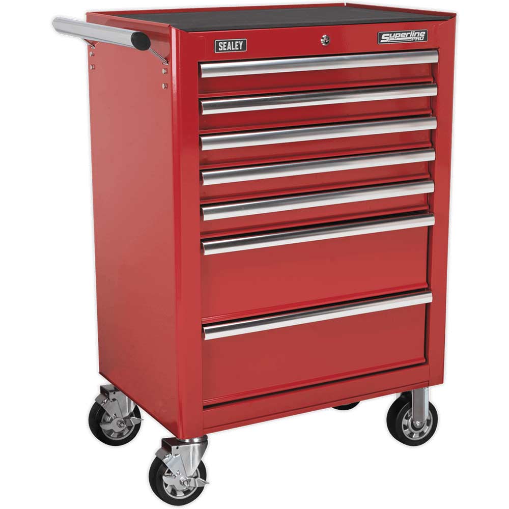 Image of Sealey 7 Drawer Ball Bearing Runner Tool Roller Cabinet