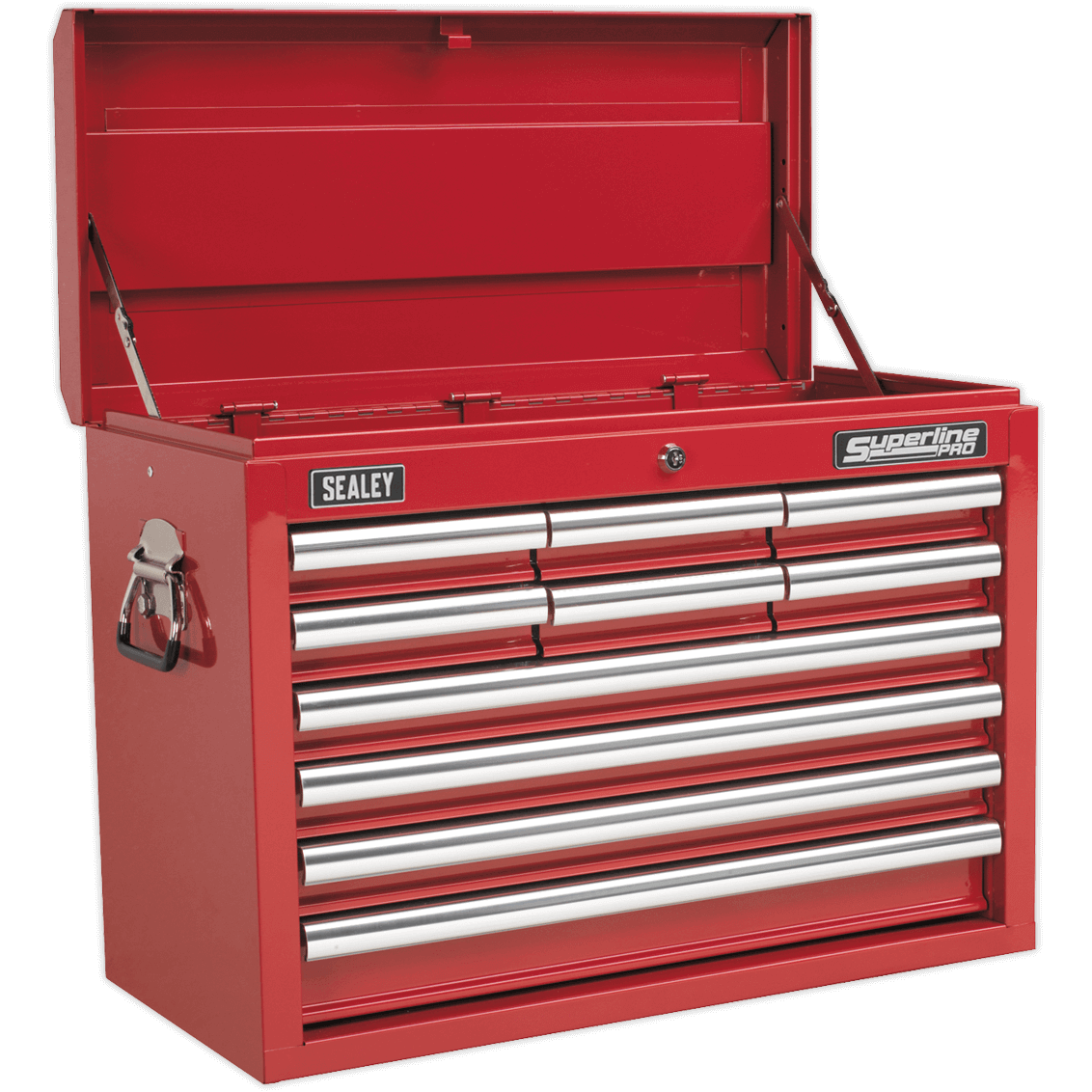 Sealey Superline Pro 10 Drawer Heavy Duty Tool Chest Red