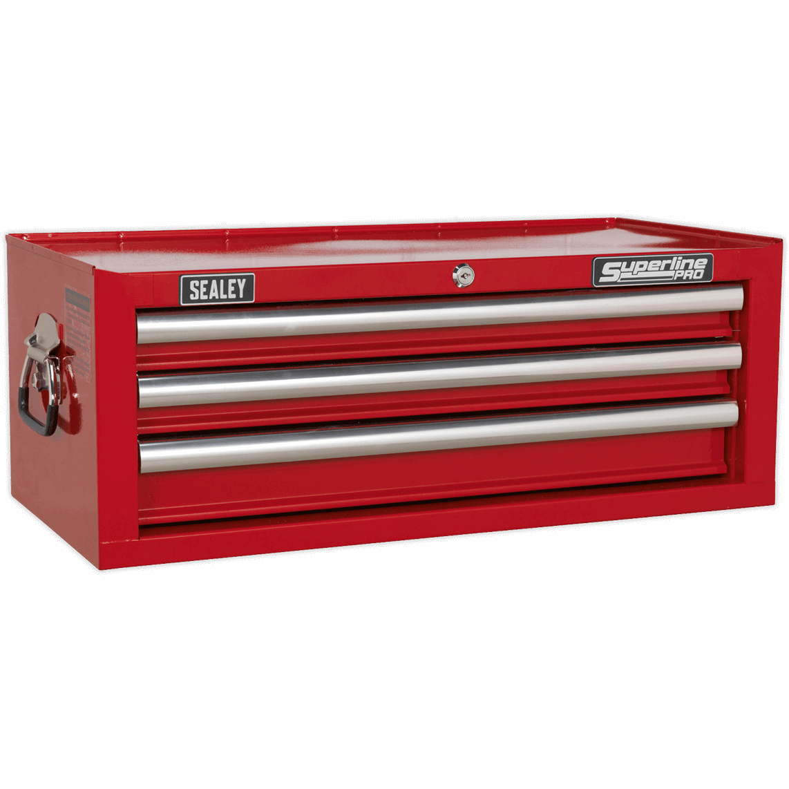 Sealey Superline Pro 3 Drawer Heavy Duty Mid Tool Chest Red