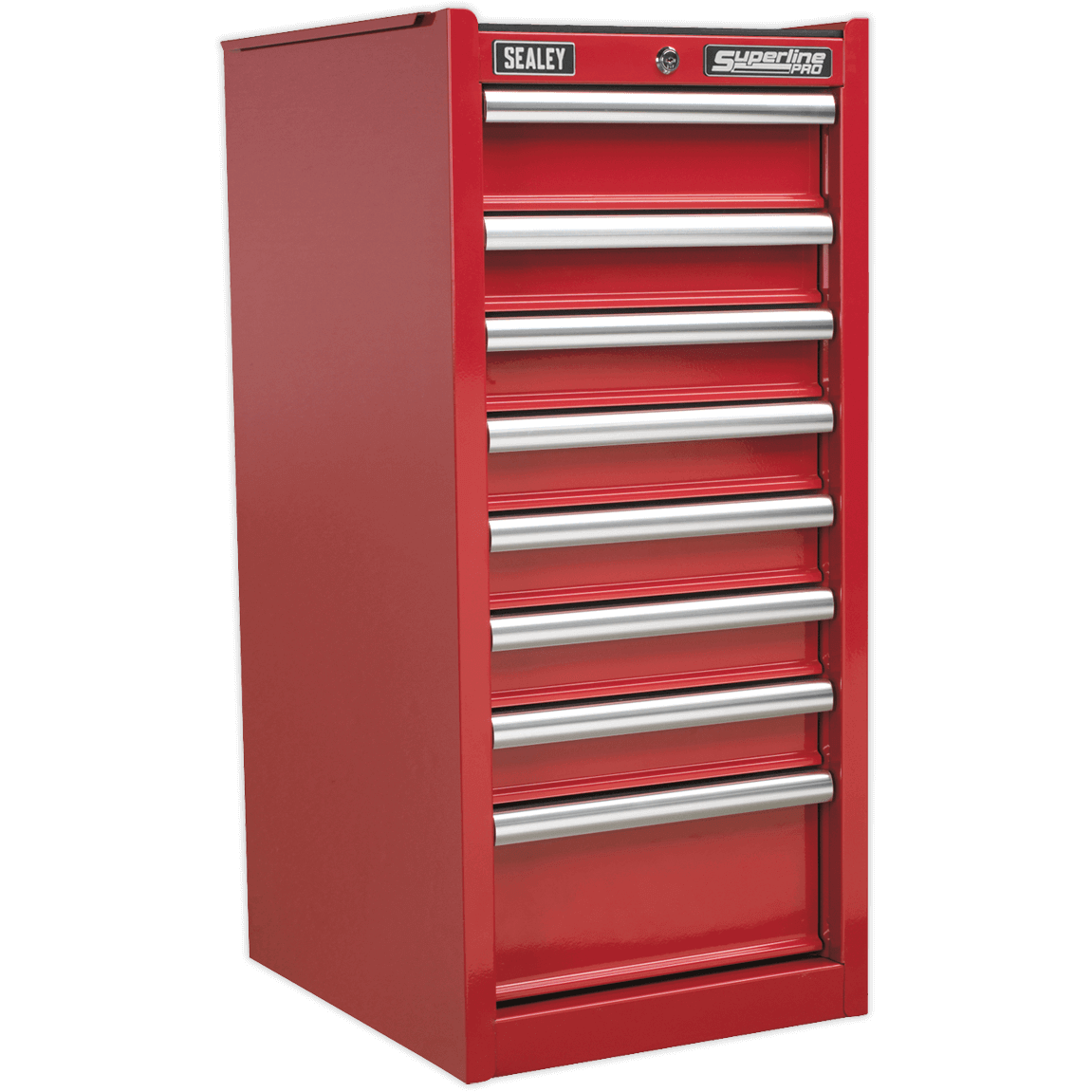 Sealey Superline Pro 8 Drawer Heavy Duty Cabinet Hang On Tool Chest Red