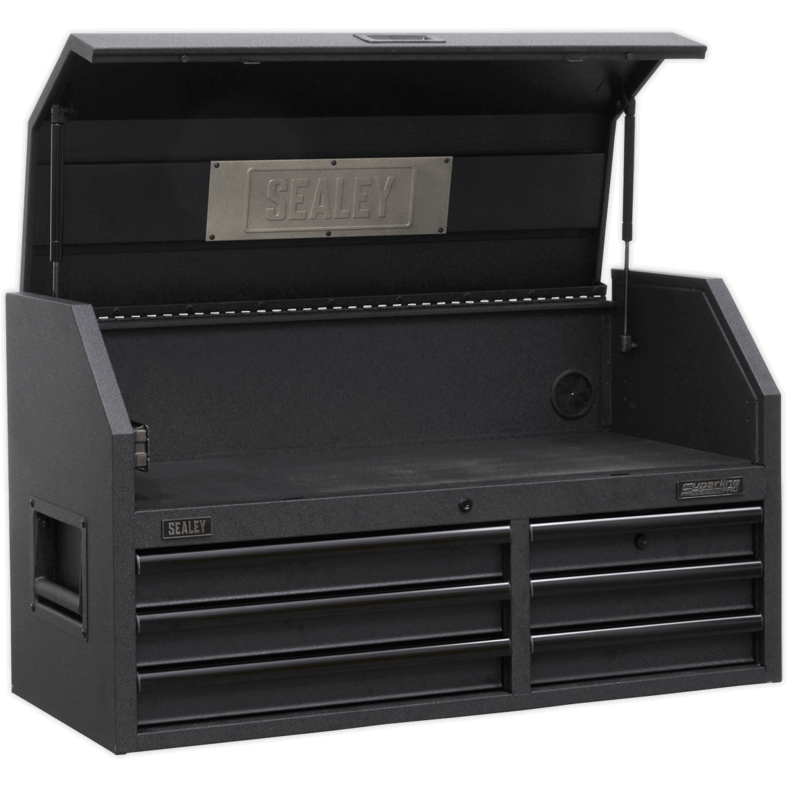 Sealey 6 Drawer Tool Top Chest and Power Strip Black