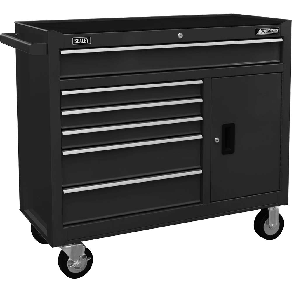 Sealey American Pro 6 Drawer Tool Roller Cabinet Black