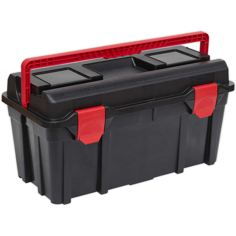 Image of Sealey Plastic Locking Carry Handle Tool Box