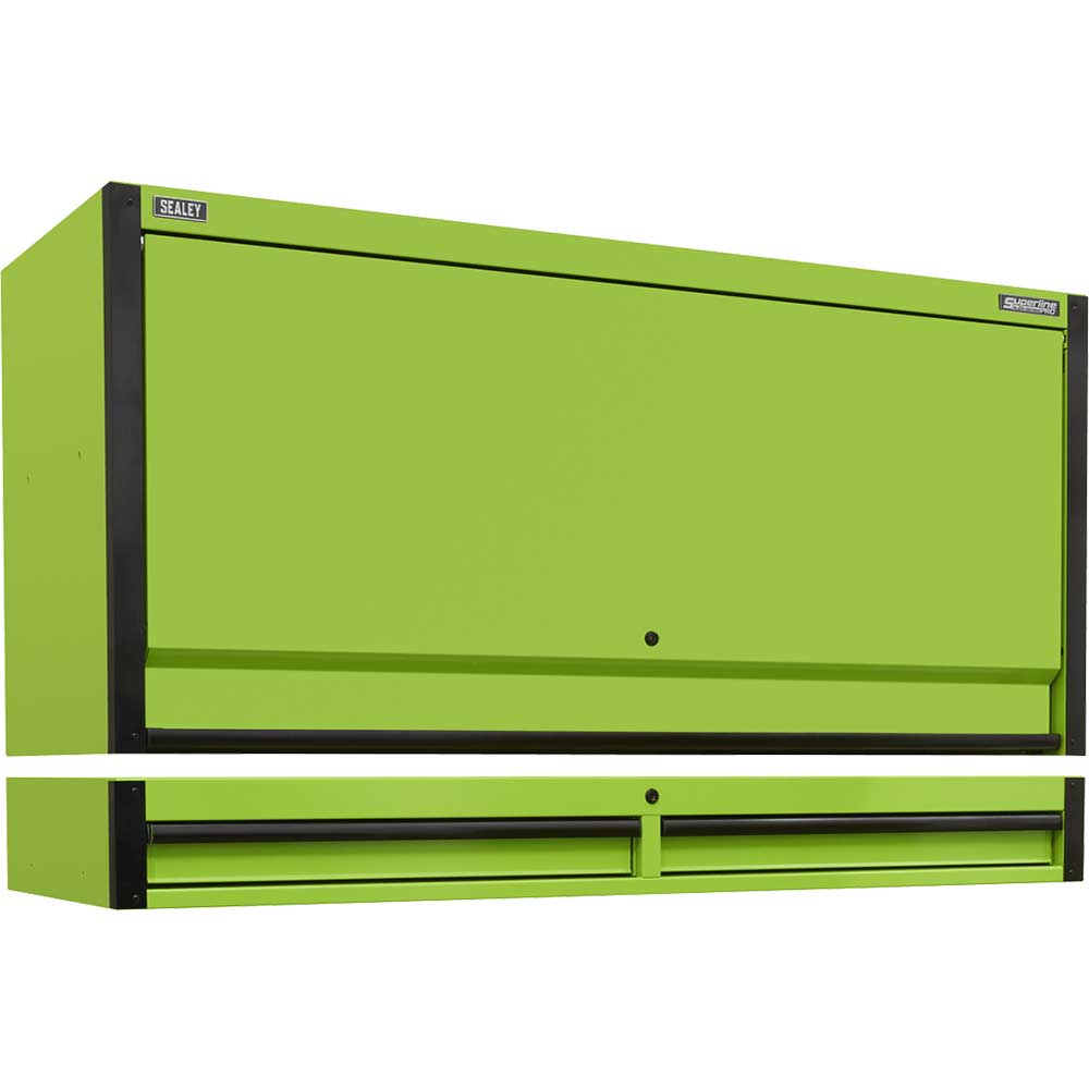 Sealey Superline Pro Top Hutch Tool Chest and 2 Drawer Riser Green in UK Specification