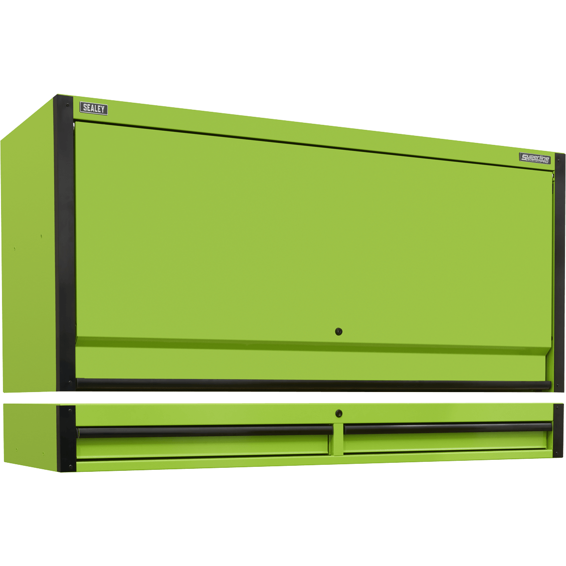 Sealey Superline Pro Top Hutch Tool Chest and 2 Drawer Riser Green