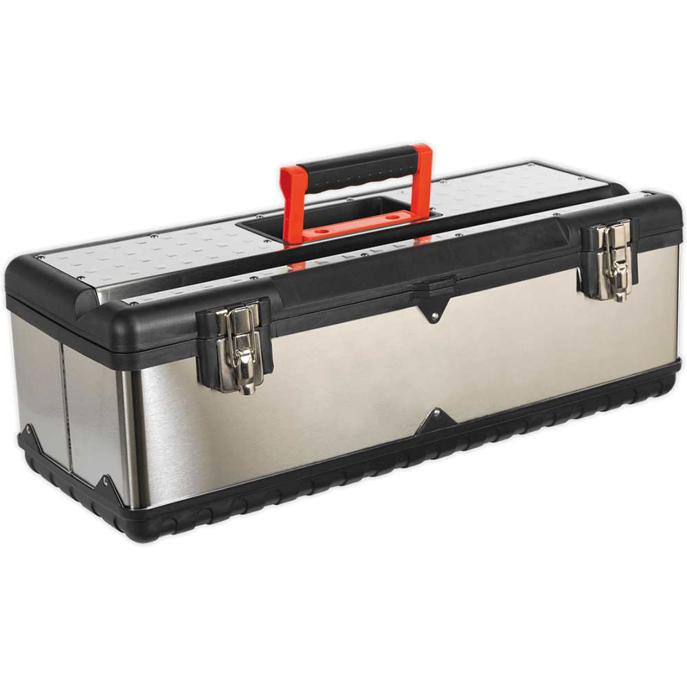Image of Sealey Stainless Steel Tool Box and Tote Tray 660mm