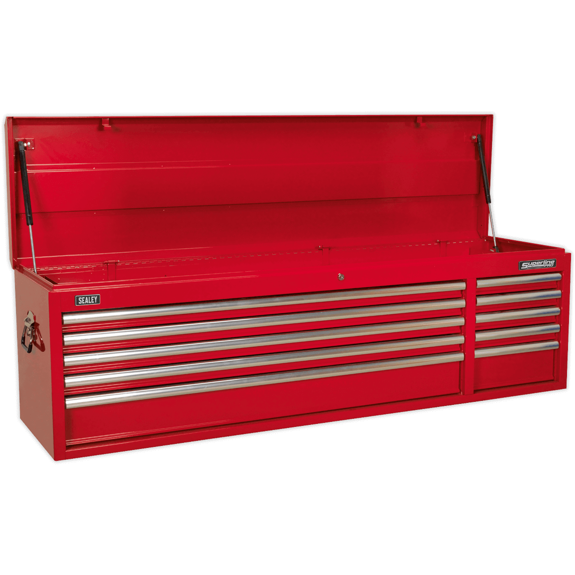 Sealey Superline Pro 10 Drawer Heavy Duty Wide Tool Chest Red