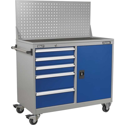 Sealey Premier Industrial Mobile Workstation 5 Drawer
