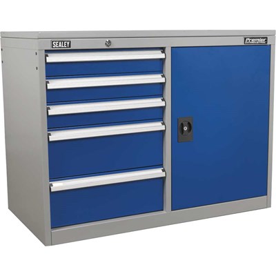 Sealey Premier Industrial Cabinet and Locker 5 Drawer