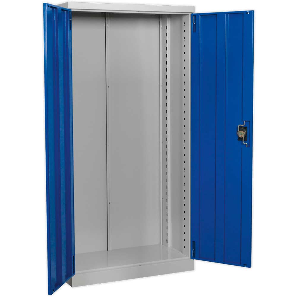 Photos - Tool Box Sealey Full Height Industrial Storage Cabinet Blue / Grey APIC1800F 