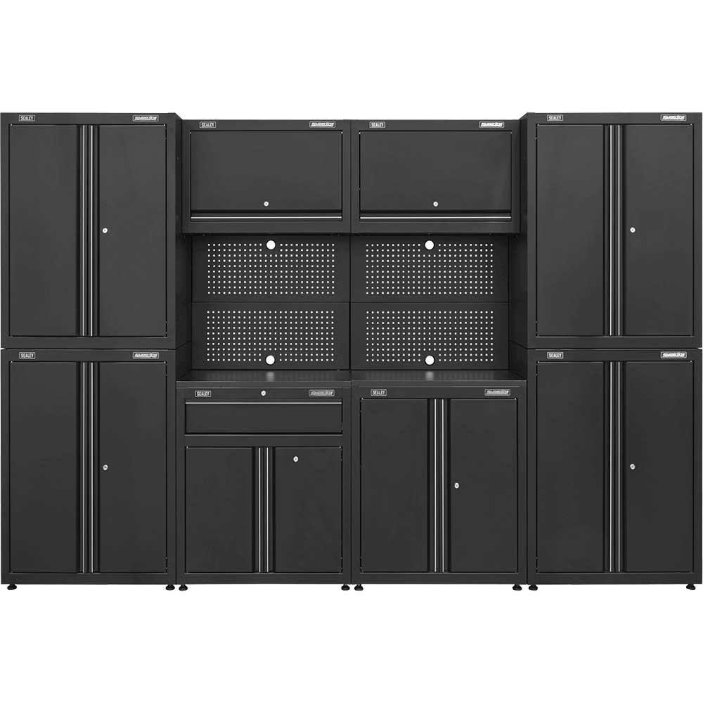 Sealey Superline Pro MSS MDF Worktop Storage System 3100mm 460mm 2080mm in UK Specification